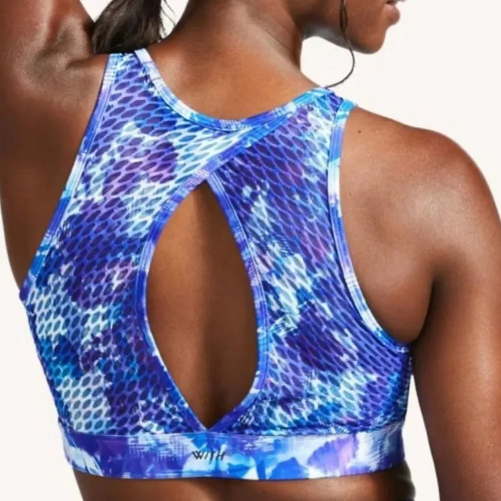 NWT Peloton Blue Moves High Neck Bra